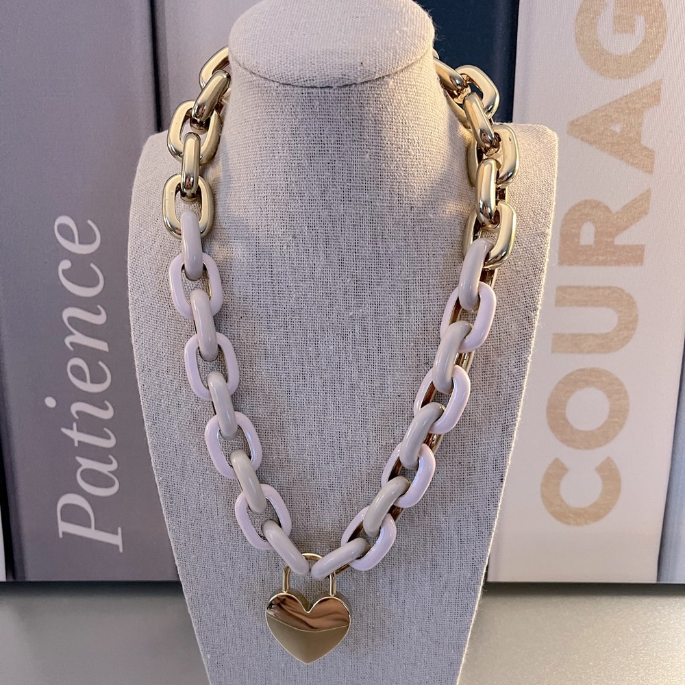 Stella & Dot Heart Statement Necklace